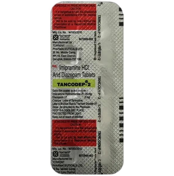 tancodep 2/25mg tablet 10's
